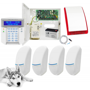 SYSTEM ALARMOWY PARADOX SPECTRA SP4000 + 4 CZUJKI BINGO PLUS + K32LCD+ + SP-4001R
